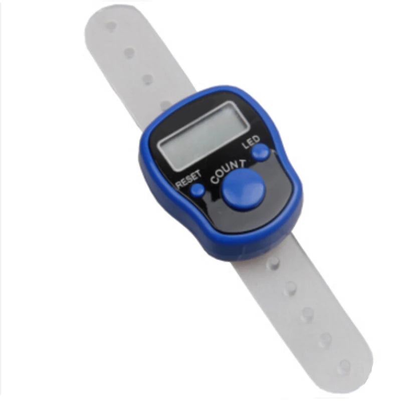 Digital Tally Finger Counter with Led, Colorful Tasbeeh Tasbih 5-Digits Counter Clickers with Led Light, Carry Ring,