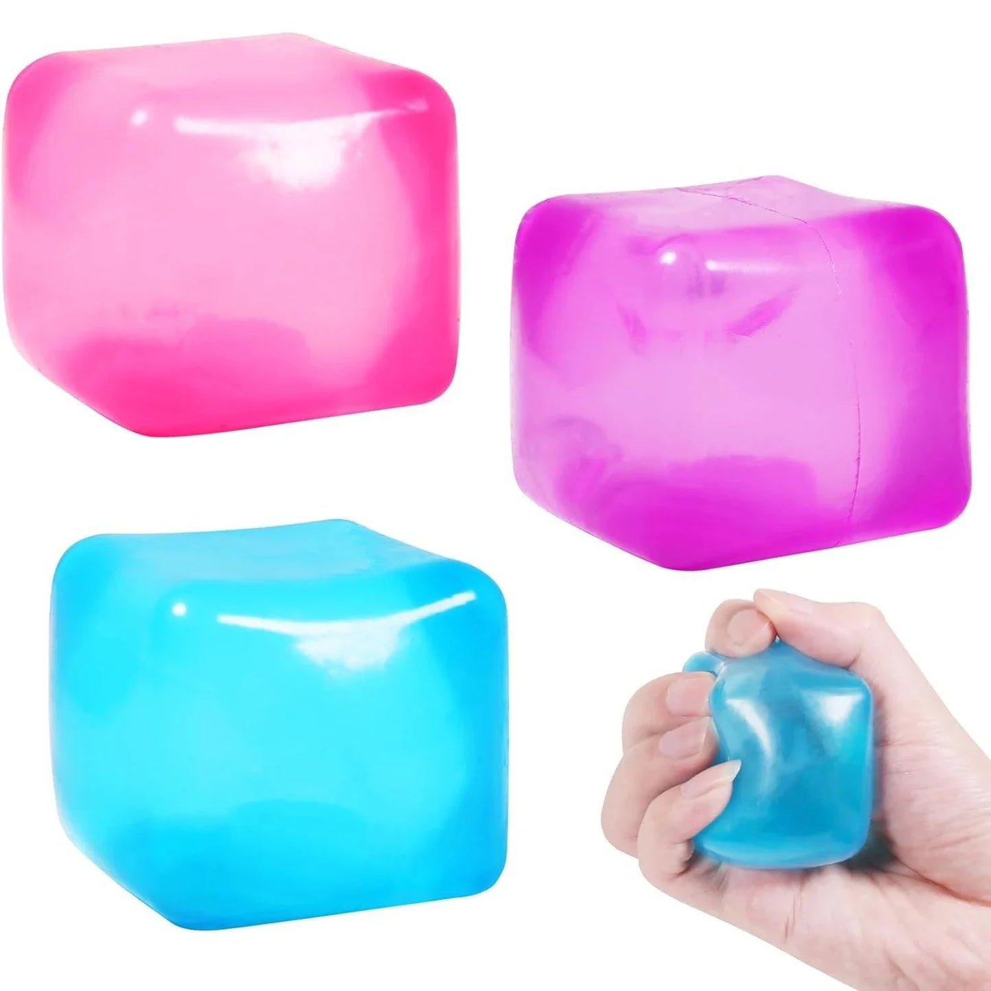 Squishy Ice Cube Fidget Toy Square Shape Squishy Stress Ball Squeeze Toys Stress Relief Sensory Toy For Kids Adults Gift – Quick Setup | Sensory Regulation Station