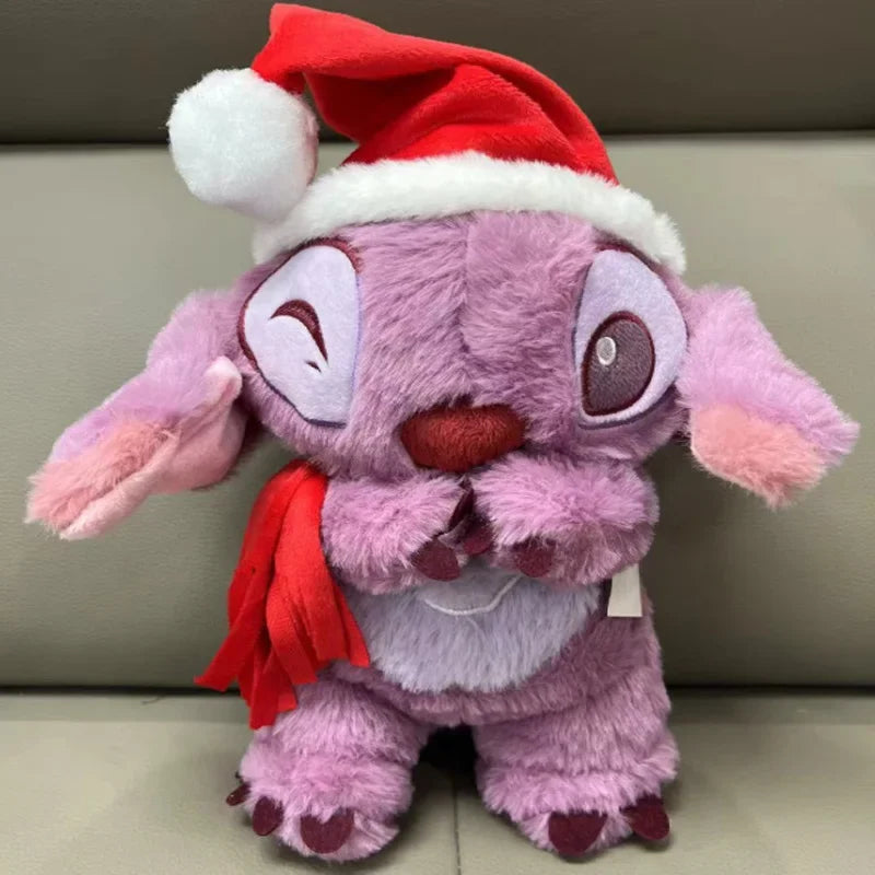 Kawaii Stitch Plush Doll Baby Sleeping Companion Sound Soothing Musical Kawaii With Air Bag and Light Doll Breathing Toys Gifts