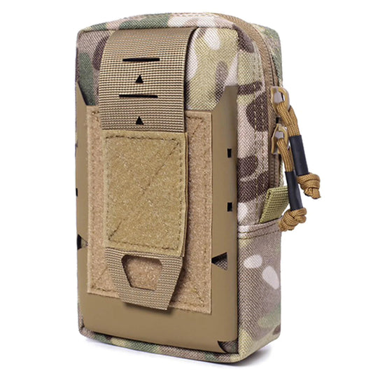 Multipurpose Tactical Molle Mobile Phone Belt Pouch EDC Gadget Slim Utility Waist Bag with Cellphone Holster