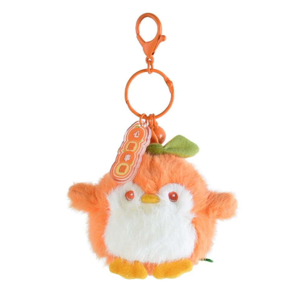 PP Cotton Penguin Plush Keychains Fluffy Soft Fruit Scented Plush Toy Pendant Comfortable Hanging Decoration