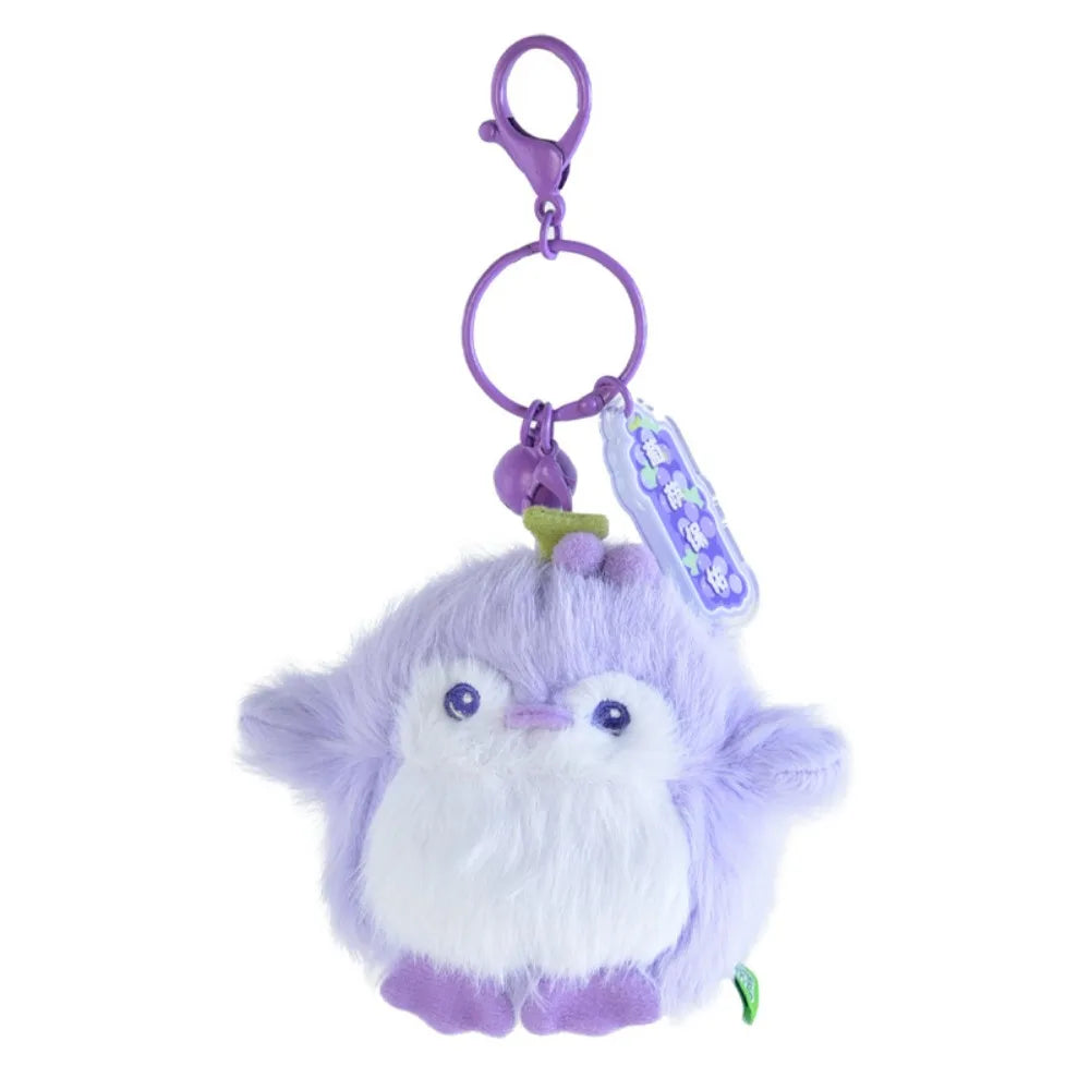 PP Cotton Penguin Plush Keychains Fluffy Soft Fruit Scented Plush Toy Pendant Comfortable Hanging Decoration