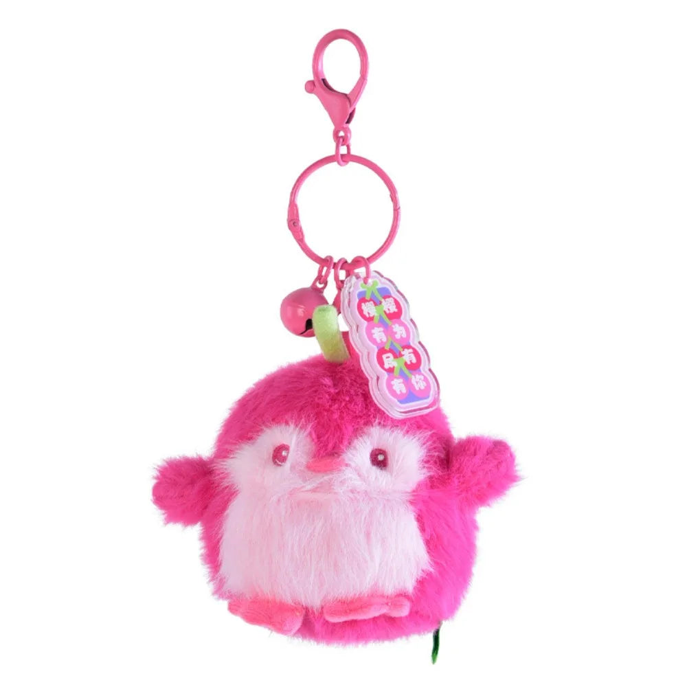 PP Cotton Penguin Plush Keychains Fluffy Soft Fruit Scented Plush Toy Pendant Comfortable Hanging Decoration