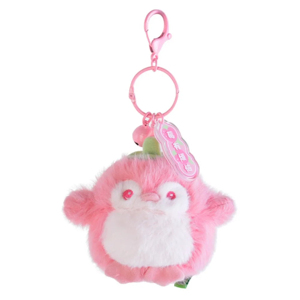 PP Cotton Penguin Plush Keychains Fluffy Soft Fruit Scented Plush Toy Pendant Comfortable Hanging Decoration