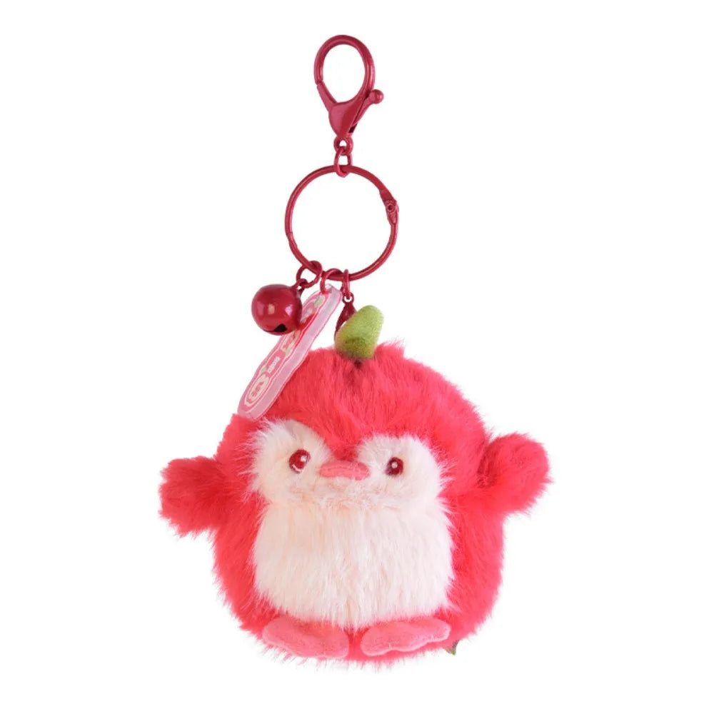 PP Cotton Penguin Plush Keychains Fluffy Soft Fruit Scented Plush Toy Pendant Comfortable Hanging Decoration
