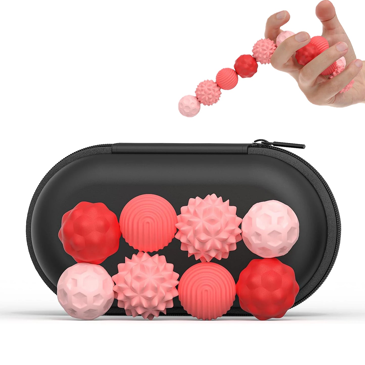 8 PCS Magnetic Sensory Fidget Ball Toy, Attracting Stress Ball with Silicone Shell for Adults and Teens