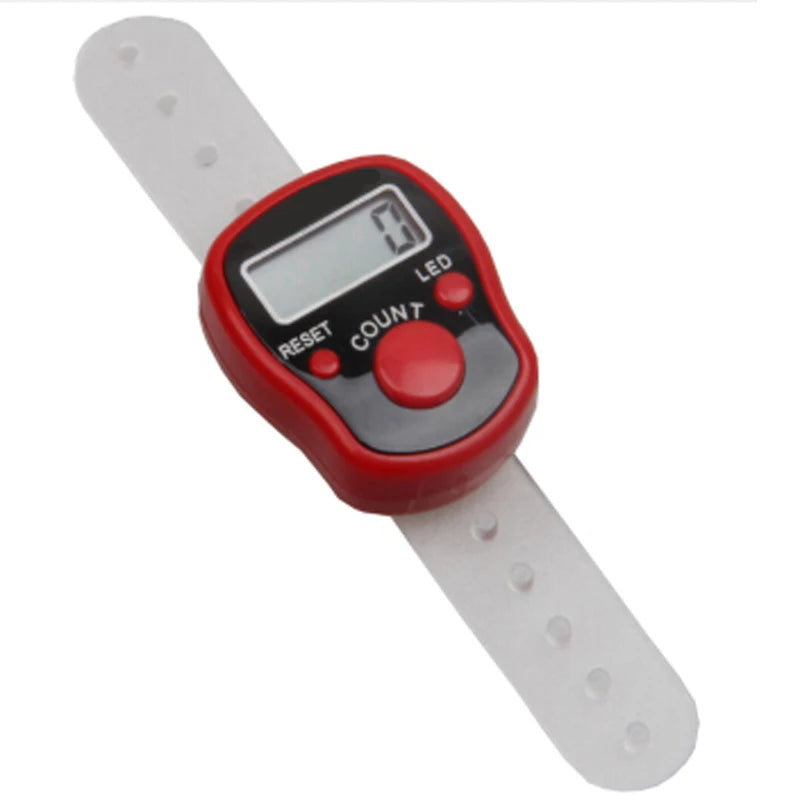 Digital Tally Finger Counter with Led, Colorful Tasbeeh Tasbih 5-Digits Counter Clickers with Led Light, Carry Ring,