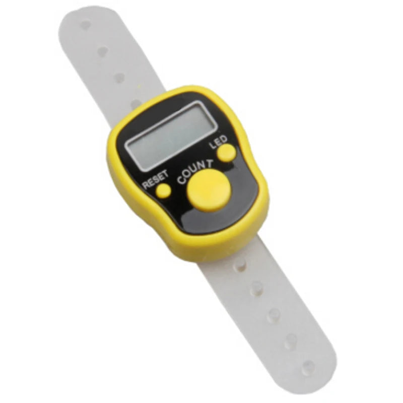 Digital Tally Finger Counter with Led, Colorful Tasbeeh Tasbih 5-Digits Counter Clickers with Led Light, Carry Ring,