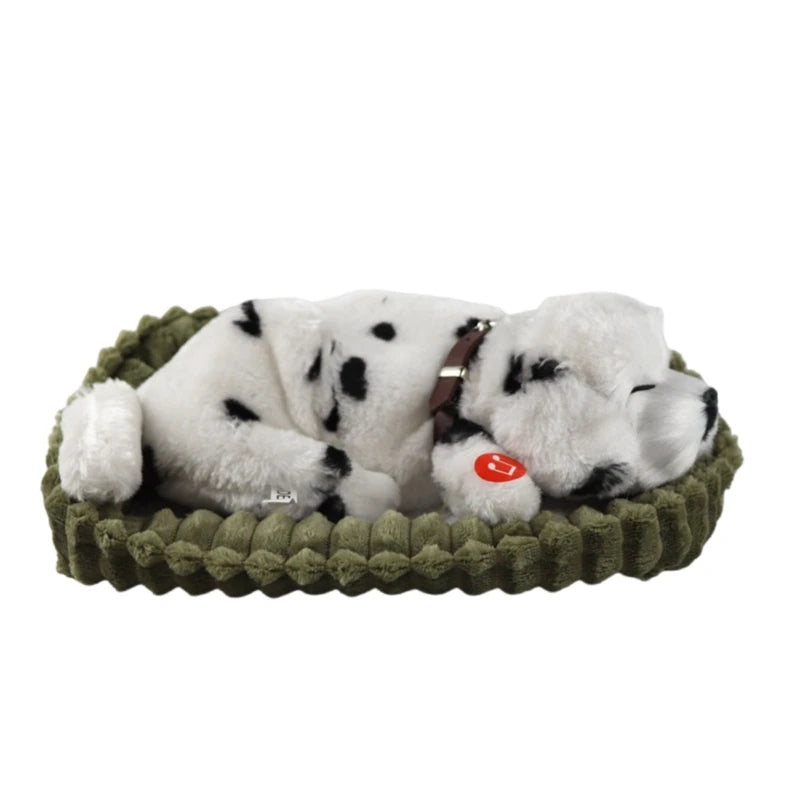 Sleeping Dog Toy Realistic Sleeping Plush Breathing Dog Animal Dolls Stuffed Toy Wholesale