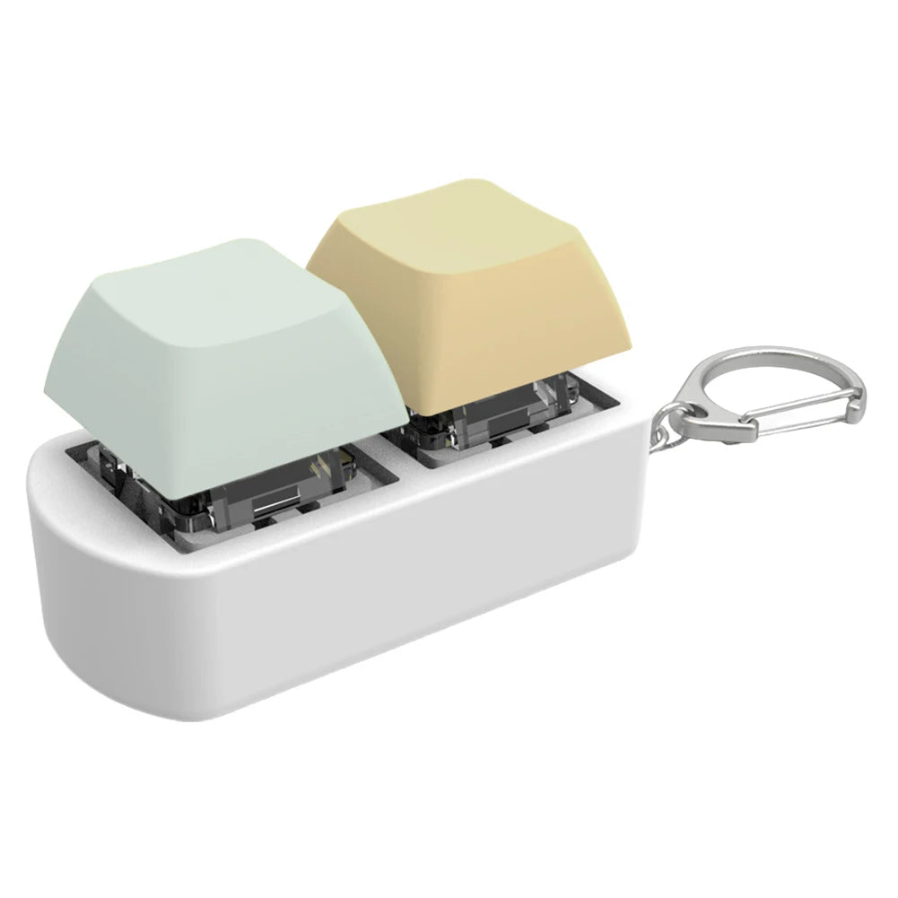 Keyboard Fidget Toy Fidget Clicker 2 Keys Finger Clicker Toys Mechanical Keyboard Fidget Button for Adults Anxiety Decompression