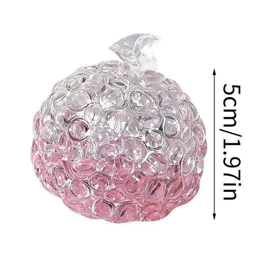 Crystal Gemstone Stress Ball Vacuum Stressball Handmade Lightweight Fidget Silicone Sensory Toy Anxiety Relaxation Squeeze Gift