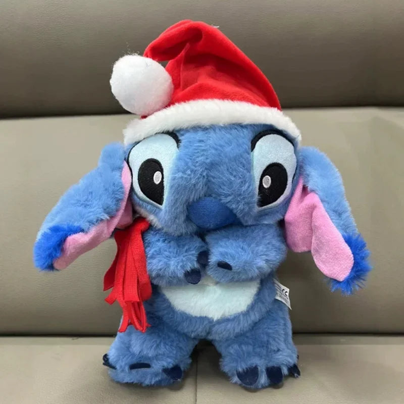 Kawaii Stitch Plush Doll Baby Sleeping Companion Sound Soothing Musical Kawaii With Air Bag and Light Doll Breathing Toys Gifts