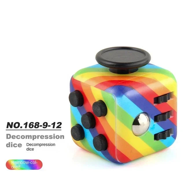 Solid Color Fidget Decompression Dice for Release Stress Autism Anxiety Relieve Adult Kids Stress Relief Anti-Stress Fingertip