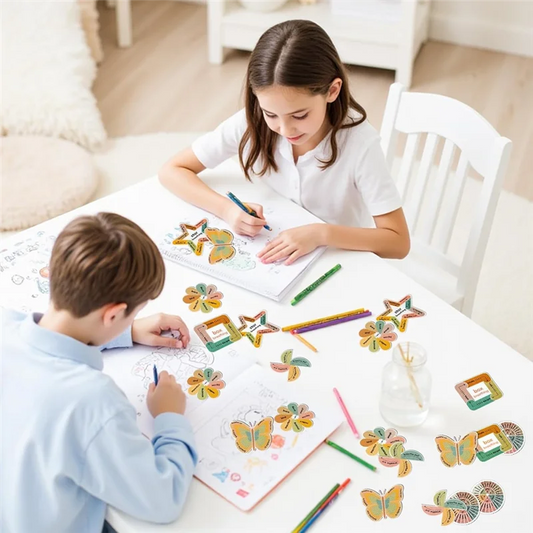 XB-Calm Strips 2 Textured For Mood Calming, 36Pcs For Anxiety Sensory Stickers, Breathing Mindfulness Fidget Sticker