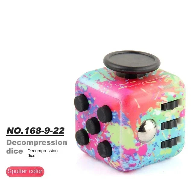 Solid Color Fidget Decompression Dice for Release Stress Autism Anxiety Relieve Adult Kids Stress Relief Anti-Stress Fingertip