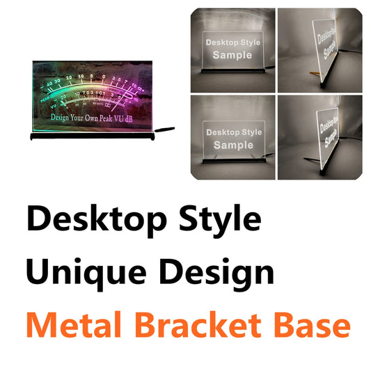 Custom Your Own VU dB-LED Neon Sign Featuring Colorful Flowing Effect,Perfect for Home Decoration and Creating Party Mood