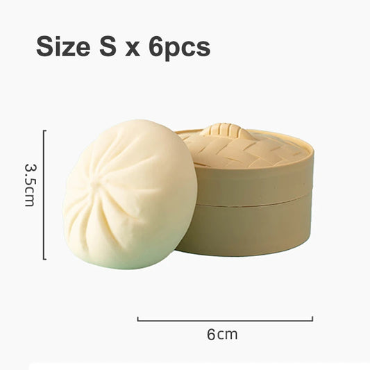 1/2/4/6pcs Dumpling Stress Balls Fidget Sensory Toy Squeeze Dough Ball Stress Relief Toys for Halloween Prank Toys Kids Gifts – Creative Regulation | Mindful Making