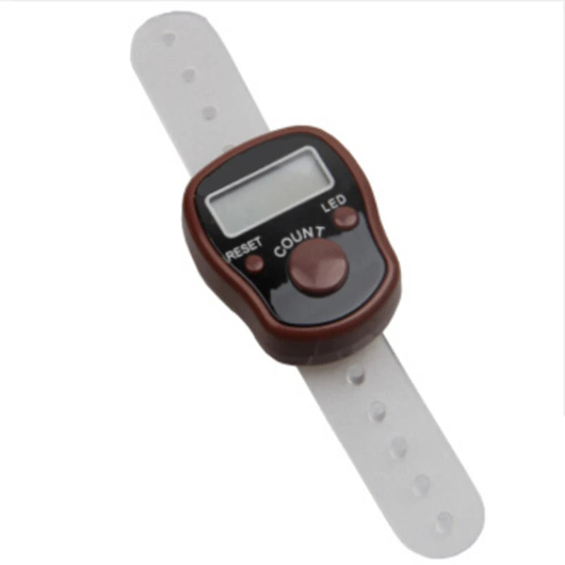 Digital Tally Finger Counter with Led, Colorful Tasbeeh Tasbih 5-Digits Counter Clickers with Led Light, Carry Ring,