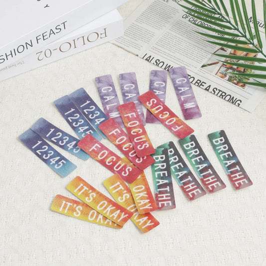 20pcs-Calm Strips - Textured Sensory Stickers for Anxiety Relief - Durable Fidget Tool - ldeal for Classroom, Desk,Adults – Creative Regulation | Mindful Making