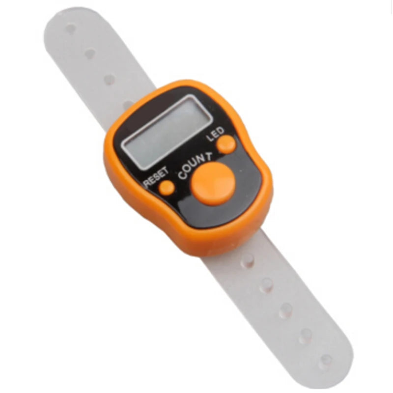 Digital Tally Finger Counter with Led, Colorful Tasbeeh Tasbih 5-Digits Counter Clickers with Led Light, Carry Ring,