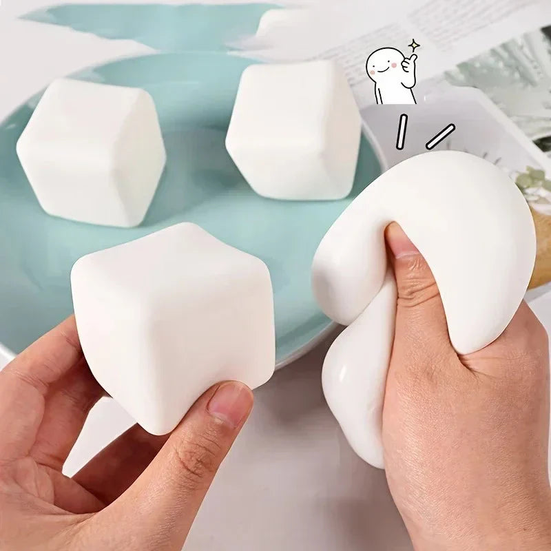 Cute Tofu Stress Balls Sensory Toys Stress Relief Fidget Toys squishy Dough Ball Gifts for Adults Children Best Gift – Space‑Wise Sensory Support | Setup & Flow