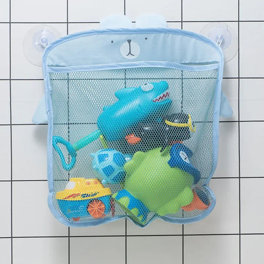 Children's Bath Toy Storage Mesh Bag Toy Pocket Bathroom with Suction Cup Hanging Bag Bolsa Infantil Menina Organizers – Visual Organization | Executive Function System