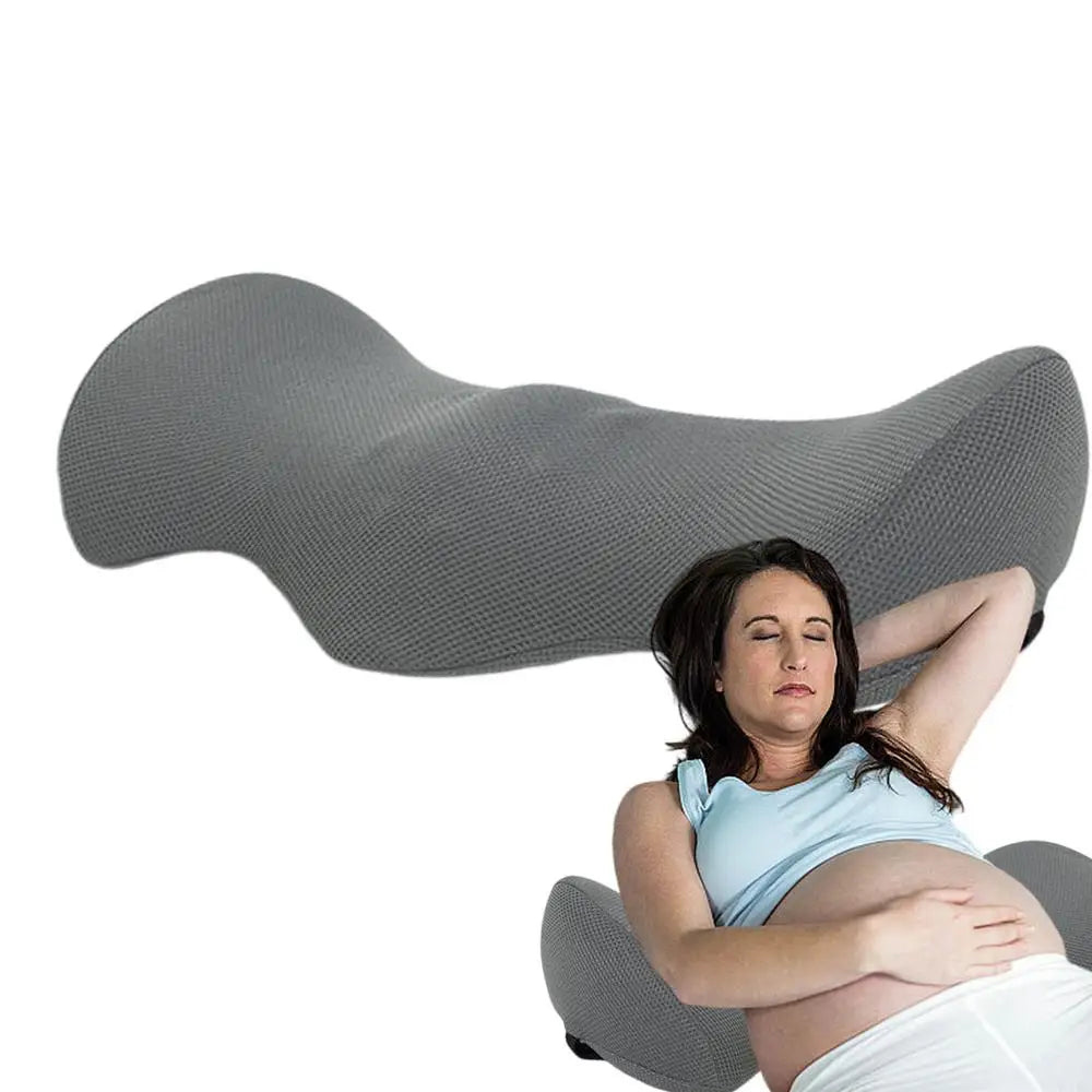 Lower Back Sleeping Pillow Ergonomic Wedge Bolster Pillow Comfortable Back Wedge Pillow Ergonomic Lumbar Support Cushion For