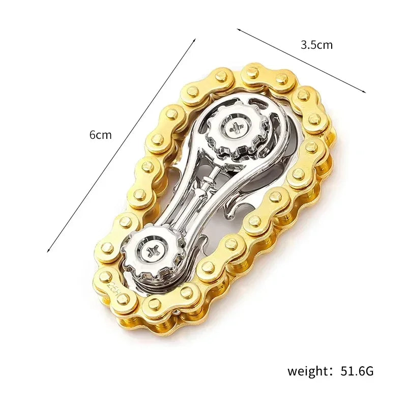 Metal Hand Spinner Chain Gear Toys Metal Fidget Spinner Adult Edc Fidget Focus Adhd Tool Office Stress Relief Toys