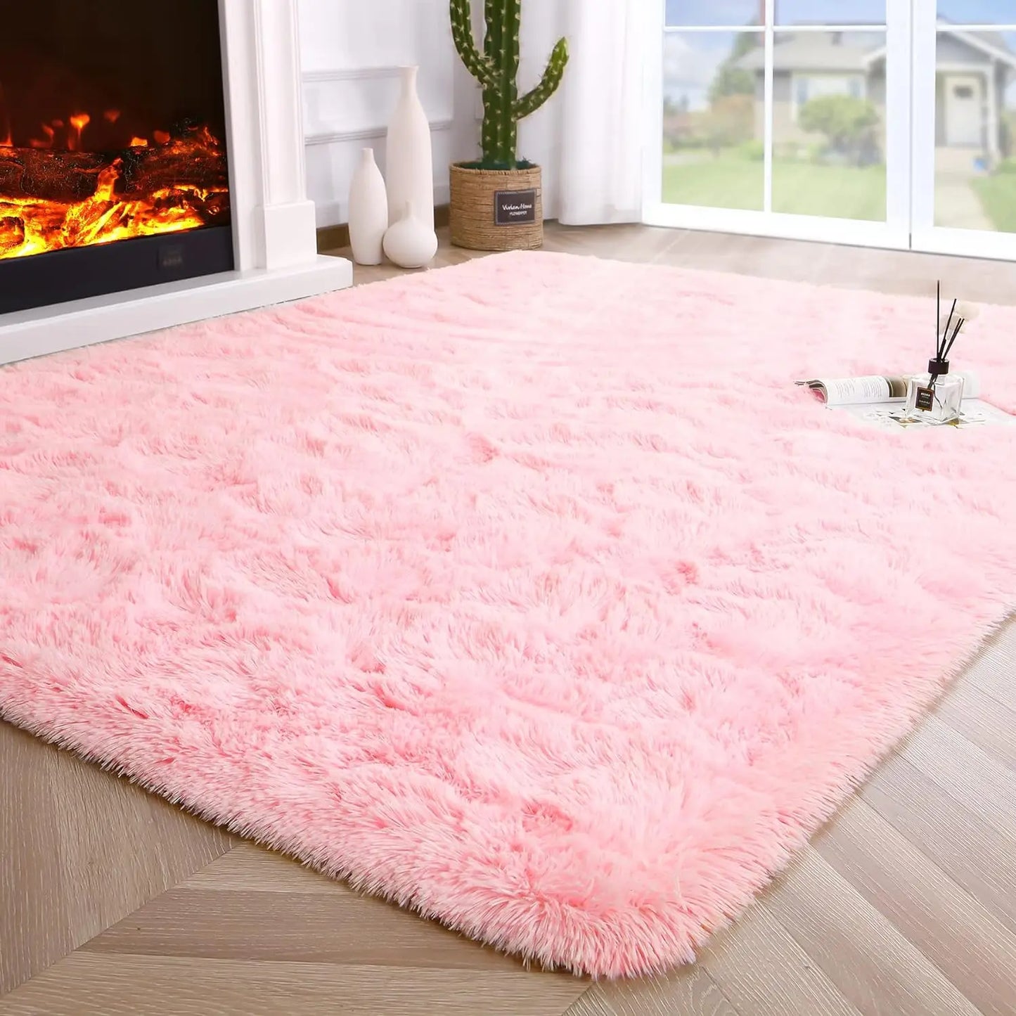 Fluffy Rugs for Bedroom Fuzzy Area Rugs for Living Room Soft Kids Carpet Non Slip Rugs for Hardwood Floors Room Decor – Portable Calming Kit | On‑the‑Go & Commute