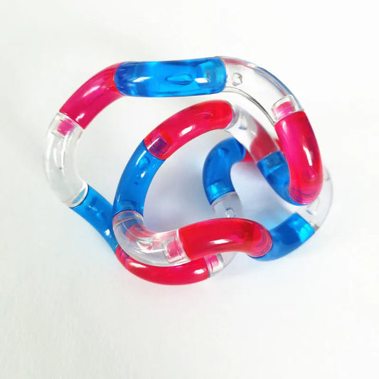 Deformable Rope Fidget Toy Deformation Rope Knot Pressure Stress Relief Toys Rrainbow Color Anti Stress Deformable Rope