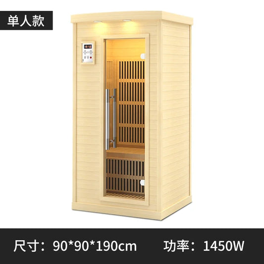 sauna far infrared steam room health physiotherapy cabin sweat detoxification single double – Deep Thermal Regulation | Portable Infrared Sauna
