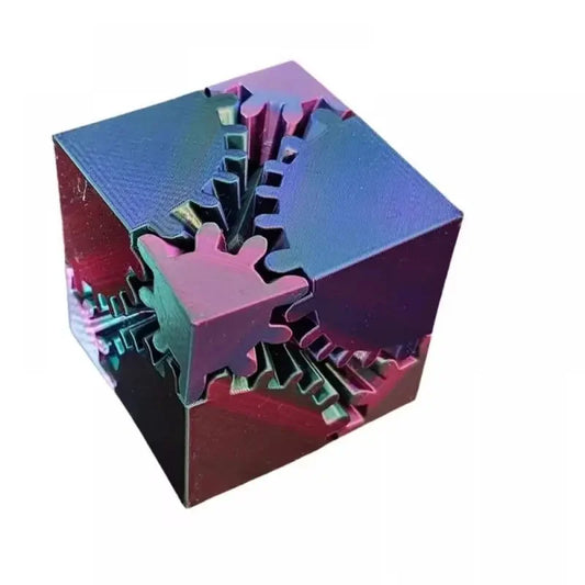3D Printed Gear Spin Ball Cube Fidget Toy Deformation Gear Ball Sensory Stress Anxiety Relaxing Ball