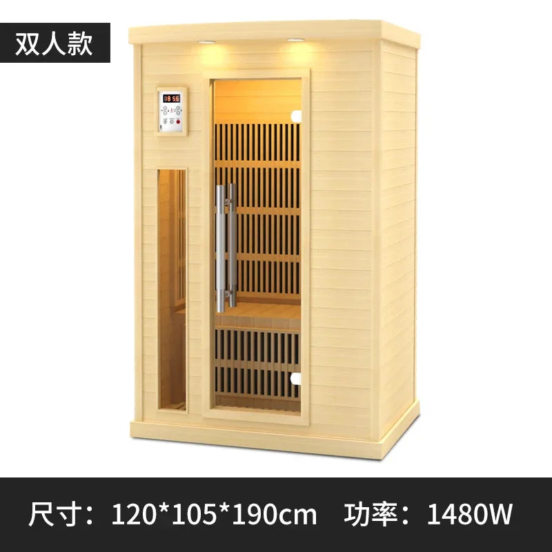 sauna far infrared steam room health physiotherapy cabin sweat detoxification single double – Deep Thermal Regulation | Portable Infrared Sauna