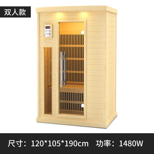 sauna far infrared steam room health physiotherapy cabin sweat detoxification single double – Deep Thermal Regulation | Portable Infrared Sauna