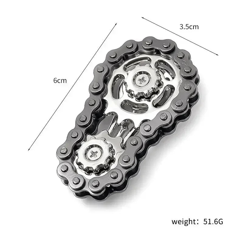Metal Hand Spinner Chain Gear Toys Metal Fidget Spinner Adult Edc Fidget Focus Adhd Tool Office Stress Relief Toys