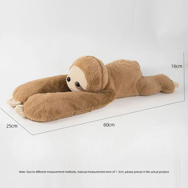 65CM 1kg Sloth Panda Weighted Stuffed Animals Cuddly Plush Pillow Giant Plushie Ideal Gifts