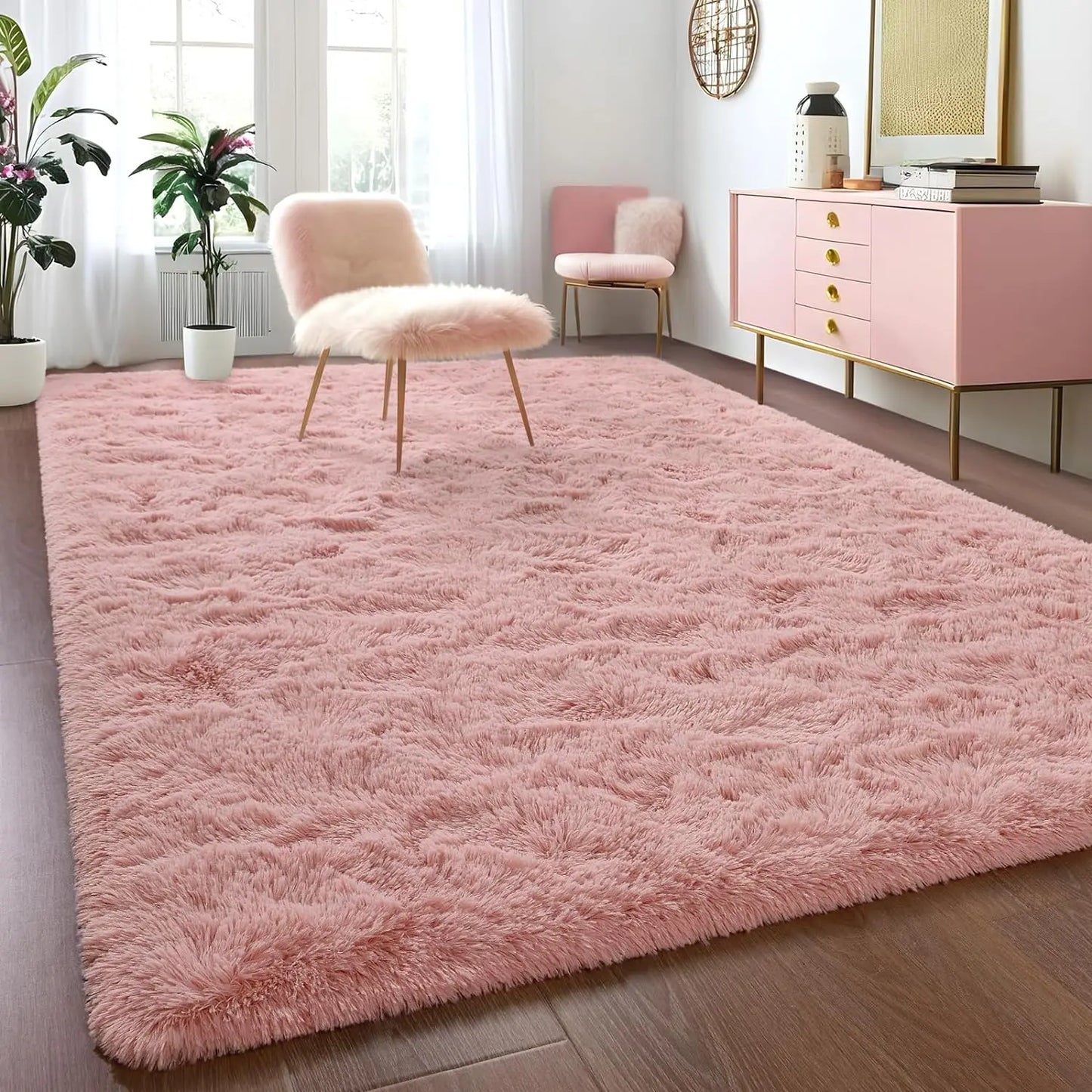 Fluffy Rugs for Bedroom Fuzzy Area Rugs for Living Room Soft Kids Carpet Non Slip Rugs for Hardwood Floors Room Decor – Portable Calming Kit | On‑the‑Go & Commute