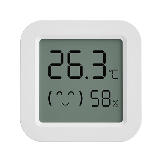 Household Thermo-hygrometer LCD Digital Display Temperature Humidity Smiley Face Model Thermometer Digital Display Work with APP