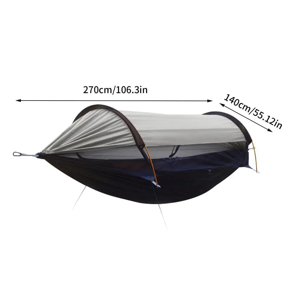 Swing Hammock Anti-rollover Outdoor Hammock Bed Undertake 440lb Sun Protection Kids Hammock Tent With 360 Degree Protection Camp